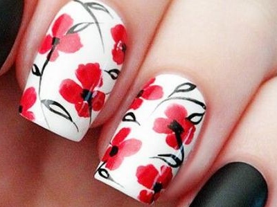 маки в оформлении ногтей маки в оформлении ногтей