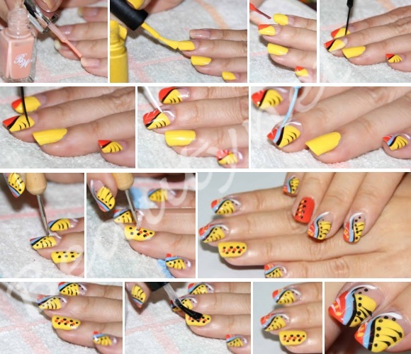 абстракция на ногтях абстракция на ногтях