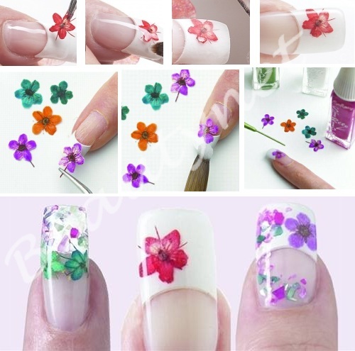 дизайн ногтей с сухоцветами дизайн ногтей с сухоцветами