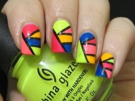 неоновый маникюр неоновый маникюр